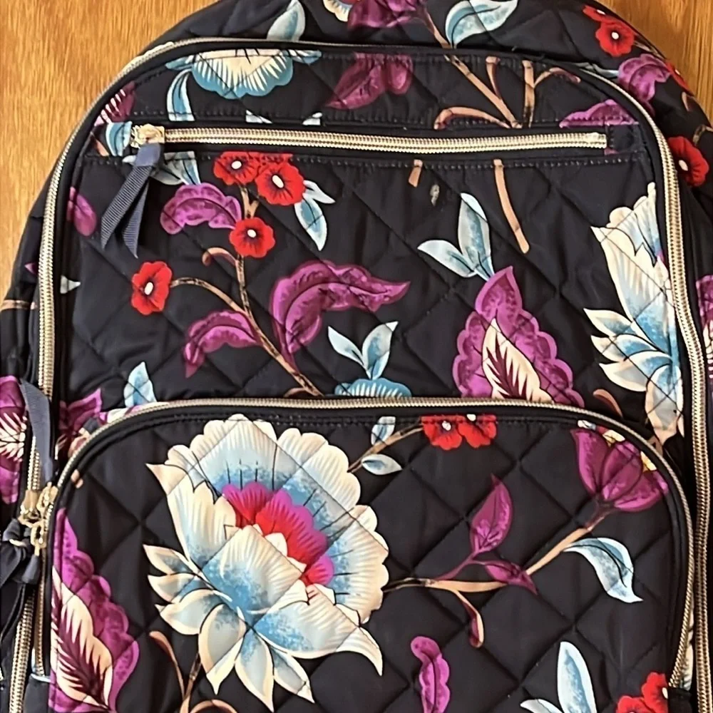 Vera Bradley Mayfair in Bloom Campus Backpack